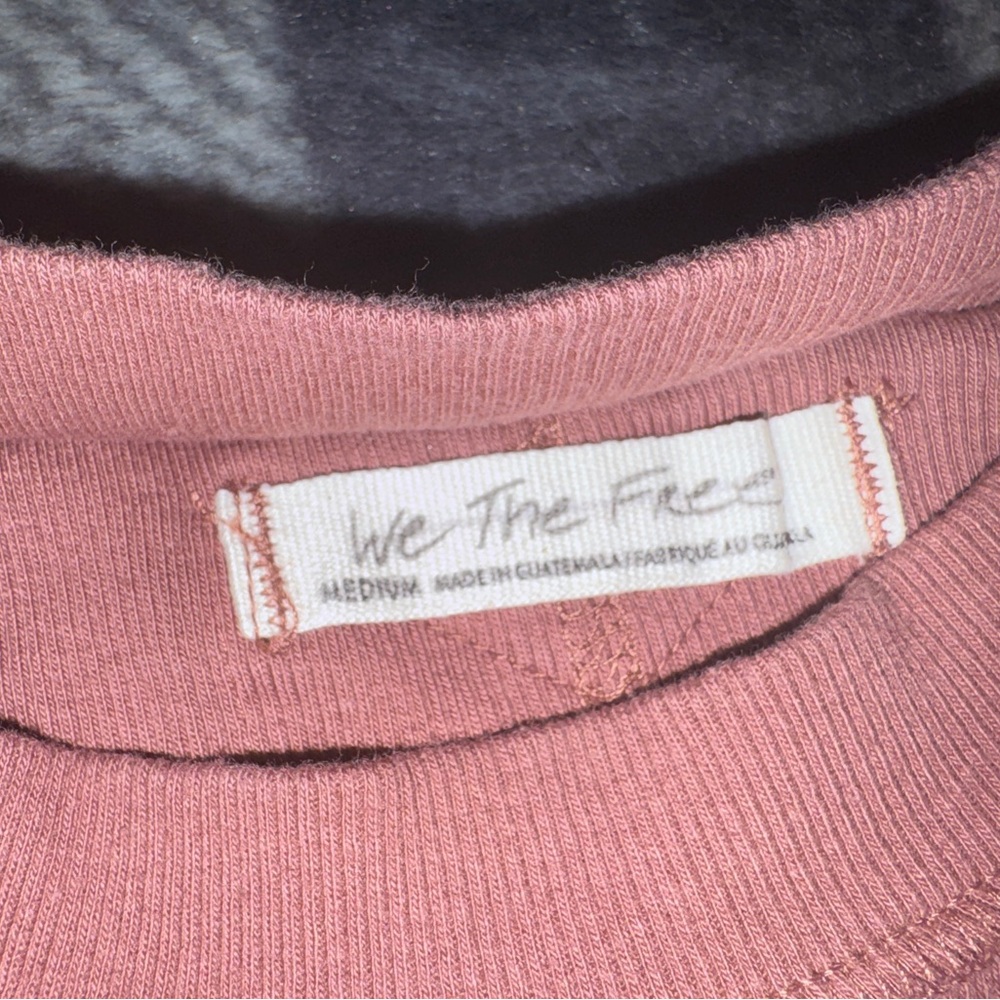 We The Free Ribbed Tank Top - Rust Brown-Small - Picture 2 of 3